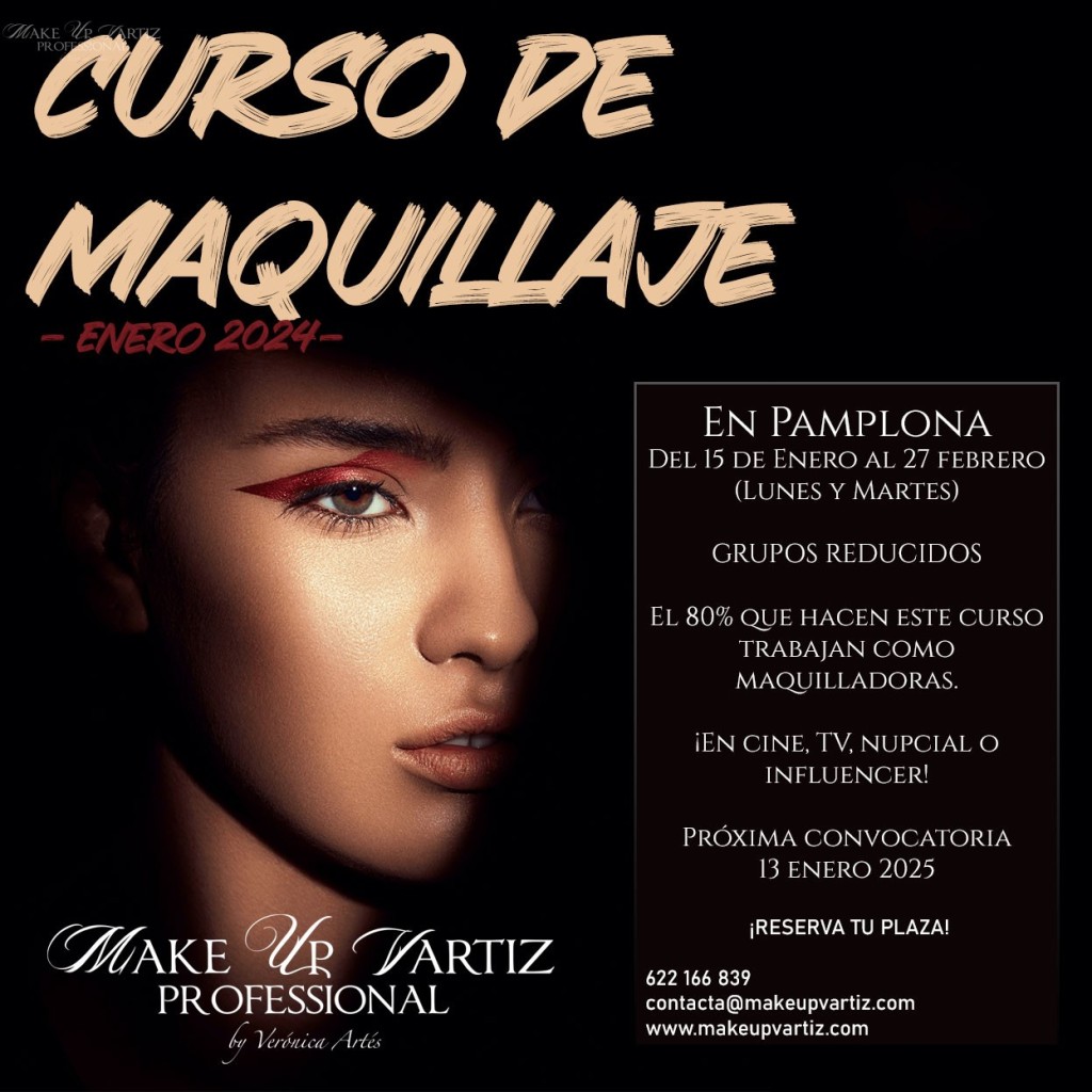 ¡Descubre tu pasión por el maquillaje profesional con Verónica Artés de Make Up Vartiz en Pamplona, Navarra!